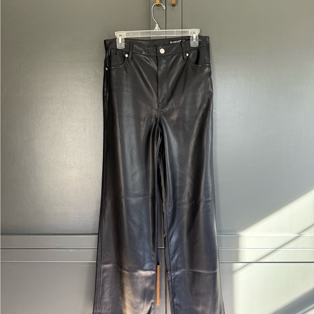 Blank NYC Black Faux Leather Pants